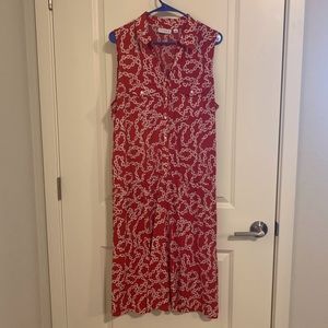 Susan Graver Chain Print Drop Waist Dress